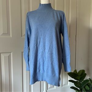 M&S Collection Marks & Spencer Blue High Neck Sweater Size Small